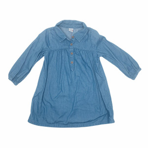 Chambray Brown Buttons, front Chambray Brown Buttons, front