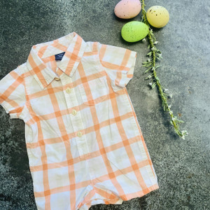 Gap B04-Gap, 0-3M, s/s cotton short romper Gap B04-Gap, 0-3M, s/s cotton short romper