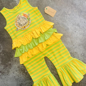 Mustard Pie G03-Mustard Pie, 18-24M, 0/s cotton knit pant romp