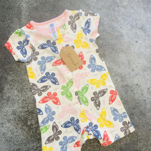 Boden G03-Boden, 3-6M, s/s cotton knit short romper Boden G03-Boden, 3-6M, s/s cotton knit short romper