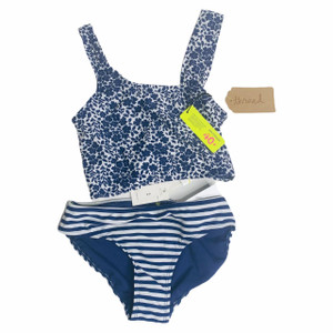 NEW White/Blue Floral, front