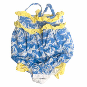 Blue/Yellow Sailboats, front Blue/Yellow Sailboats, front