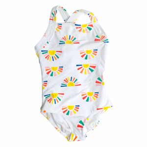 NEW White/Multi Sun Faces, front NEW White/Multi Sun Faces, front