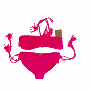 Hot Pink Fringe, front Hot Pink Fringe, front