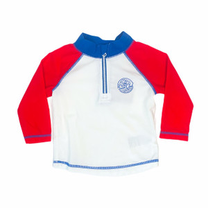 White/Red/Blue Front Zip, front White/Red/Blue Front Zip, front