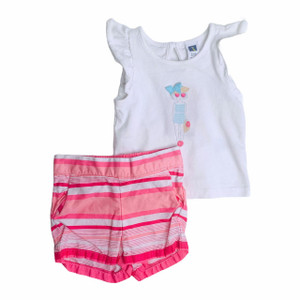 Janie and Jack G06-Janie and Jack, 3-6M, 0/s cotton tee shirt sho Janie and Jack G06-Janie and Jack, 3-6M, 0/s cotton tee shirt sho