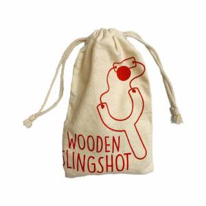 Unknown Wooden Toy Slingshot Canvas Bag Unknown Wooden Toy Slingshot Canvas Bag