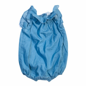 Gap G07-Gap, 6-12M, 0/s chambray short romper Gap G07-Gap, 6-12M, 0/s chambray short romper