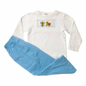 Silly Goose B11-Silly Goose, 4Y, l/s cotton knit smock tee p Silly Goose B11-Silly Goose, 4Y, l/s cotton knit smock tee p