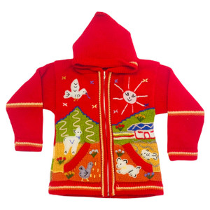 Handmade Peruvian Arpillera N12-Handmade Peruvian Arpillera, 18-24M, l/s sweat