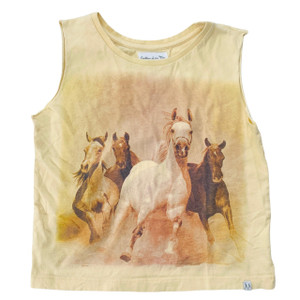 Cream/Brown Horses, front Cream/Brown Horses, front