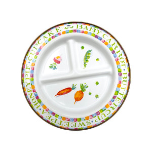 MacKenzie Childs, 8.5, metal veggies divided plate