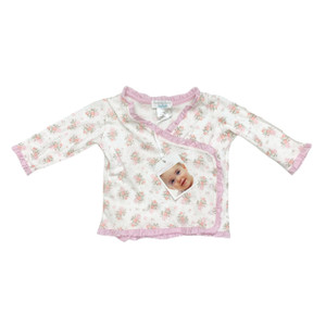 Feather Baby G03-Feather Baby, 3-6M, l/s pima cotton kimono top Feather Baby G03-Feather Baby, 3-6M, l/s pima cotton kimono top