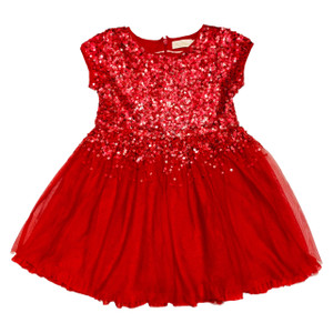 Red Sequin/Tulle, front Red Sequin/Tulle, front