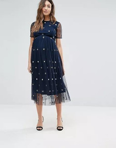 NEW Navy/Silver Embellishment, front NEW Navy/Silver Embellishment, front