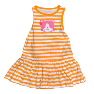 NEW Orange/White Stripes Cat, front NEW Orange/White Stripes Cat, front