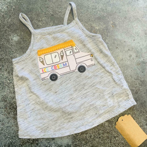 Gray Ice Cream Truck, front Gray Ice Cream Truck, front
