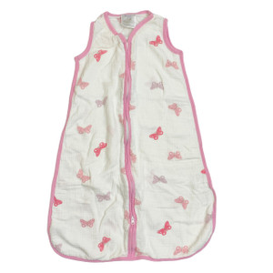 White/Pink Butterfly-thin, front