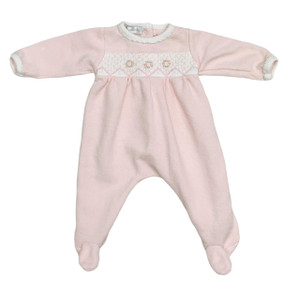 Used Pink Smocked, front Used Pink Smocked, front