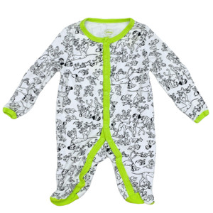Used White/Black/Lime Dalmatians, front Used White/Black/Lime Dalmatians, front