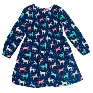 Blue/Multi Unicorns, front Blue/Multi Unicorns, front