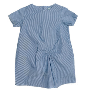 2-4 Years Blue/White Stripes Gathered, front