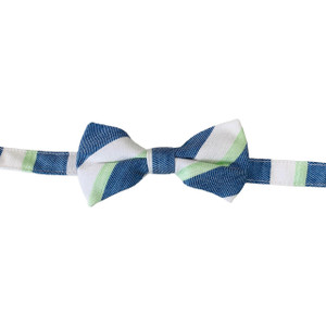 Blue/White/Green Stripe, close up Blue/White/Green Stripe, close up
