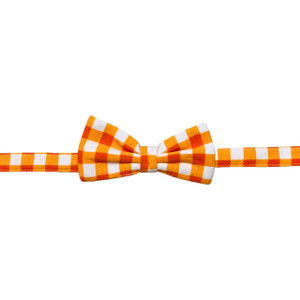Orange Gingham, close up Orange Gingham, close up