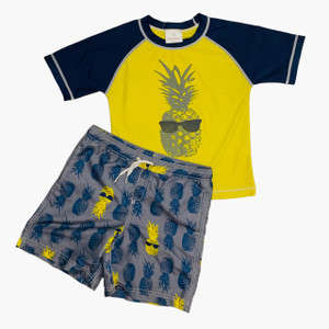 Yellow/Blue/Gray Pineapples, front Yellow/Blue/Gray Pineapples, front