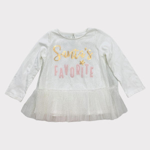 White/Gold/Pink Santa's Favorite, front White/Gold/Pink Santa's Favorite, front