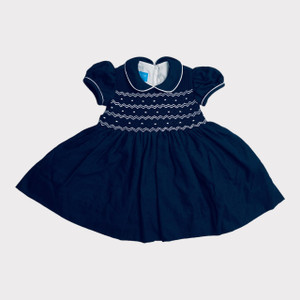 NEW Blue/White Smock, front NEW Blue/White Smock, front