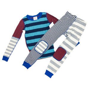 Blue/Gray/Cream/Red Stripes, front Blue/Gray/Cream/Red Stripes, front