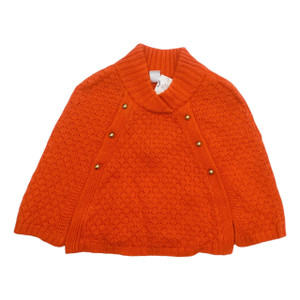 NEW Orange Poncho, front NEW Orange Poncho, front