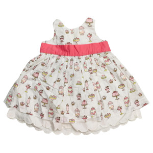 White/Pink Ice Cream/Sweets/Cake, front White/Pink Ice Cream/Sweets/Cake, front