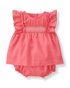 Dark Pink Smock Green/Pink, brand image front Dark Pink Smock Green/Pink, brand image front