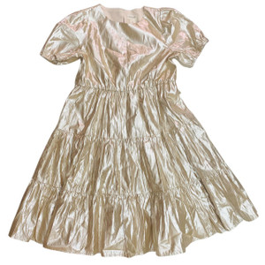 G08-Crewcuts, 8Y, 0/s poly formal dress, Gold G08-Crewcuts, 8Y, 0/s poly formal dress, Gold