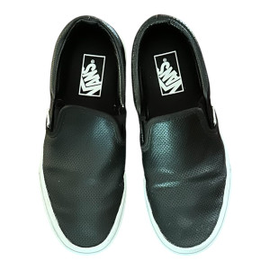 N-Vans, 6.5 Men/8 Women, Leather Classic Slip-On Perforated Shoe sneaker