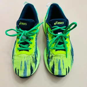 B-ASICS,  Youth 6 / Women's 7.5, Gel-Noosa Tri 13, Lime/Green/Navy
