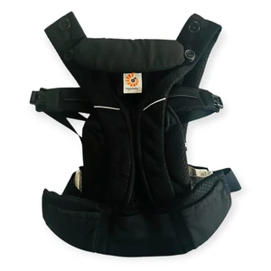 Ergobaby, Size 7–45 lbs, Omni Breeze mesh baby carrier, Onyx Black