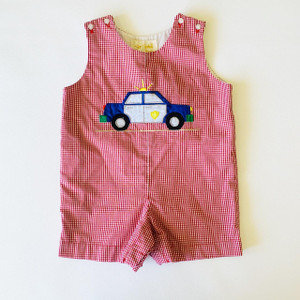 Sir John B-Sir John, 6-12M, 0/s cotton applique embroidered short romper Sir John B-Sir John, 6-12M, 0/s cotton applique embroidered short romper