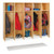 Jonti Craft, wooden hanging locker with cubbies