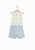 Ikks G-Ikks, 5Y, 0/s cotton knit/chambray short romper Ikks G-Ikks, 5Y, 0/s cotton knit/chambray short romper