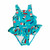 Teal/Multi Popsicles, front Teal/Multi Popsicles, front