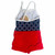 Blue/Red/White Round Link, back Blue/Red/White Round Link, back