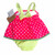 NEW Pink/Lime Dots Scalloped, back NEW Pink/Lime Dots Scalloped, back