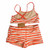 Coral/Ivory Striped, back