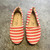 Manuela de Juan G-Manuela de Juan, 7/24, leather/canvas slip on fl Manuela de Juan G-Manuela de Juan, 7/24, leather/canvas slip on fl