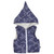 Used Blue/White Birds Hooded, front