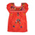 Coral/Multicolored Embroidered, front Coral/Multicolored Embroidered, front