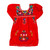 Red/Multicolored Embroidered, front Red/Multicolored Embroidered, front